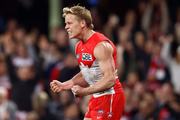 Isaac Heeney led the Swans to victory in spectacular style.
