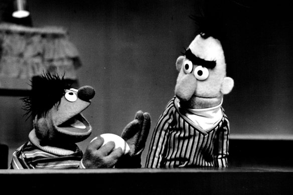 Bert and Ernie in 1972.