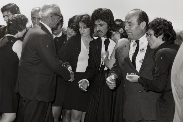 The Fahd family funeral at Rookwood in 1975.