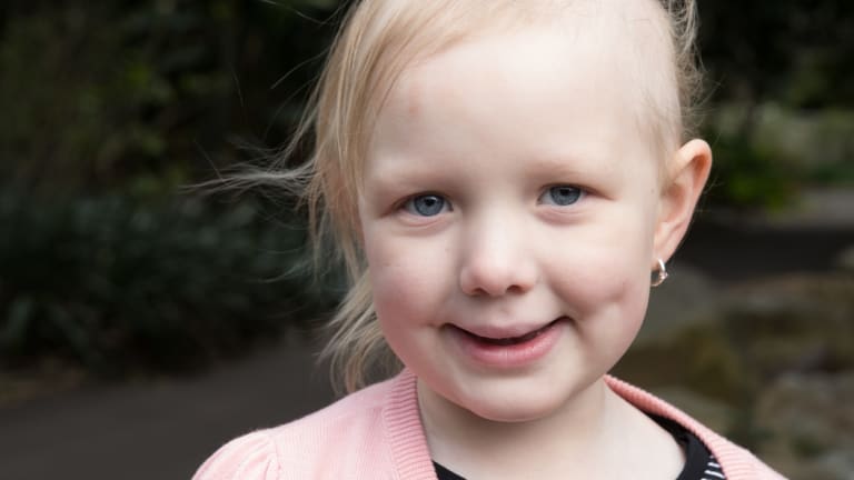 Evie Weir, 6, who died last year of neuroblastoma. 