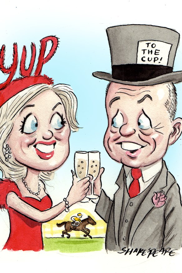Birds of a feather … Chloe and Bill Shorten.