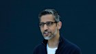 Alphabet CEO Sundar Pichai speaks at a Google event.