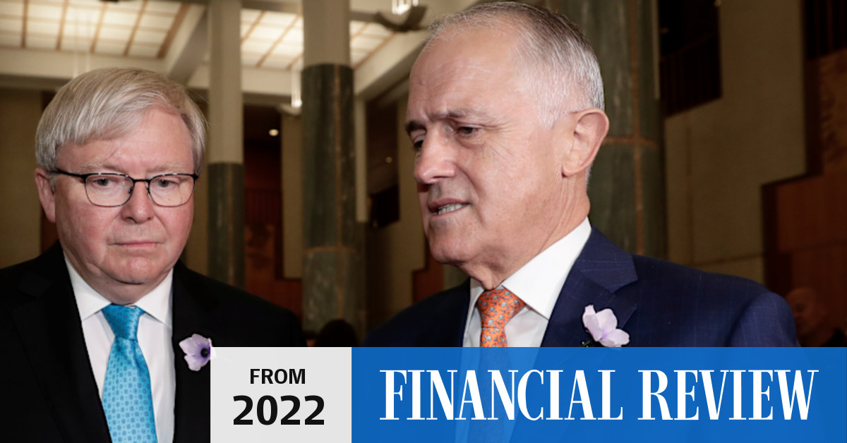 Rudd and Turnbull party in New York