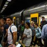 Major peak hour delays on south and east train lines