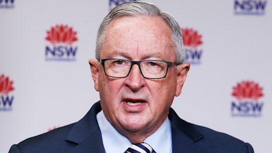 NSW Health Minister Brad Hazzard has banned travellers from Victorian hotspots.