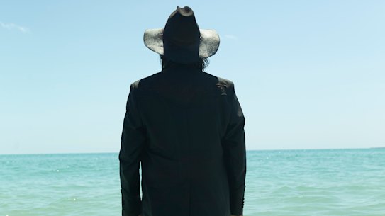 Warwick Thornton filming his series, The Beach surrounded by Western Australia's Dampier Peninsula.