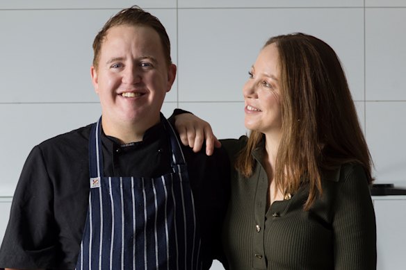 Brett Duncan and sister Jess Colgan in the GingerSnap kitchen: “When I get moody or rude, he doesn’t get mad: he hugs me,” says Jess. “I often feel I don’t deserve his patience.”