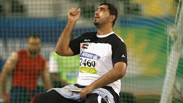 Abdullah Hayayei during the IPC Athletics World Championships in 2015.