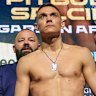 WBC super-welterweight champion Sebastian Fundora takes on Australian Tim Tszyu in Las Vegas.