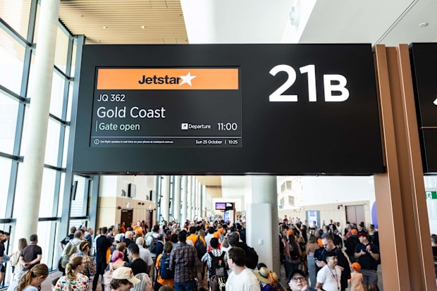 Australia’s newest airport has welcomed passengers for the first time on its inaugural flight operated by Jetstar.