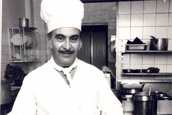 Tom's grandfather, Zareh Sarafian, cooked at Cafe Edouard in South Yarra in the 1970s.