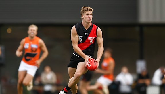 Essendon rising star Ben Hobbs was stuck in the VFL at the start of the season.