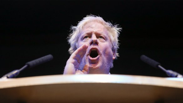 Johnson's speech was widely seen as a pitch for the Conservative Party leadership.