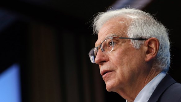 European Union foreign policy chief Josep Borrell says 150,000 Russian troops have amassed on the border.