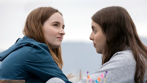 Booksmart (starring Kaitlyn Dever, left, and Beanie Feldstein) created an unintended fashion moment.
