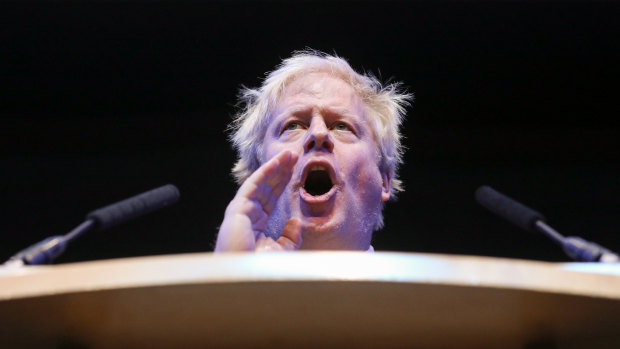 Johnson's speech was widely seen as a pitch for the Conservative Party leadership.