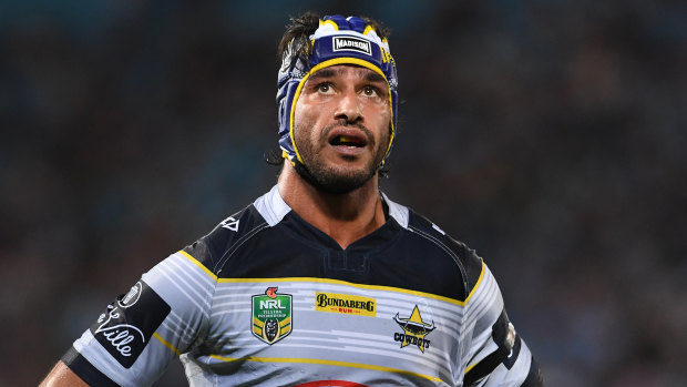 Close call: Johnathan Thurston seriously considered quitting North Queensland to play rugby.