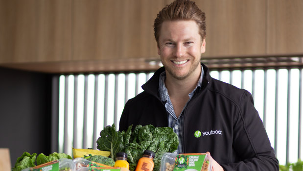 Youfoodz founder and CEO Lance Giles. YouFoodz was 5.6 per cent ahead at $1.045 on Friday afternoon.  
