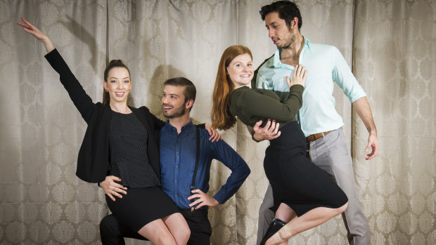 The foursome met while performing in Canberra Philharmonic's  'Strictly Ballroom' last year.
