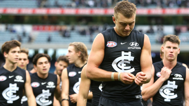 Carlton skipper Patrick Cripps performed admirably all year despite his club's early woes.
