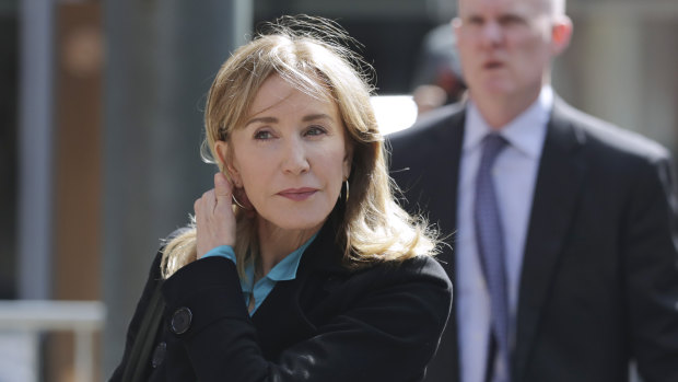 Desperate Housewives star Felicity Huffman has pleaded guilty to charges over the recent college admissions scandal in the US.