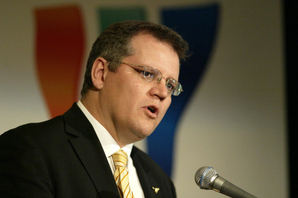 Scott Morrison as Tourism Australia’s managing director in 2005.