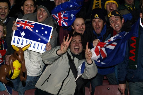 There was a healthy contingent of Aussies at Upton Park that night.