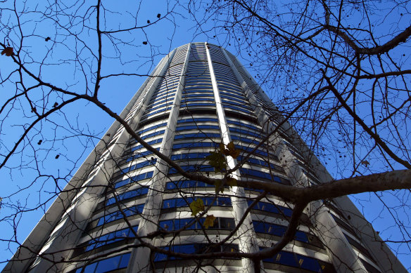 The Australia Square building on George Street in the Sydney CBD.