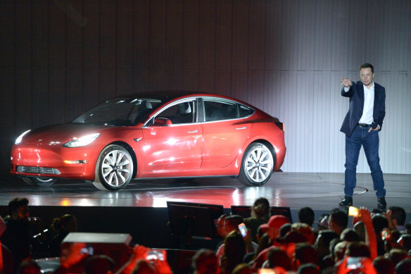 The Tesla Model 3 is one of a growing number of semi-autonomous cars available in Australia.