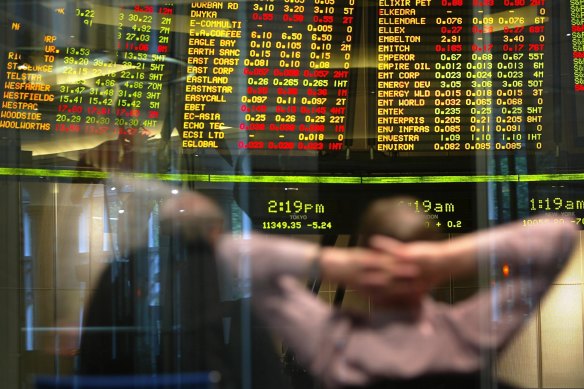 The ASX 200 index is 8.5 per cent lower than the all-time-high of 8615 on February 14, with the market trading lower in 13 of the 17 sessions since then. 