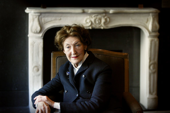 Shirley Hazzard when she received the Miles Franklin award for The Great Fire.