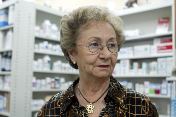 Juanita Castro who worked at the Mini Price Pharmacy in Miami, 2006.  
