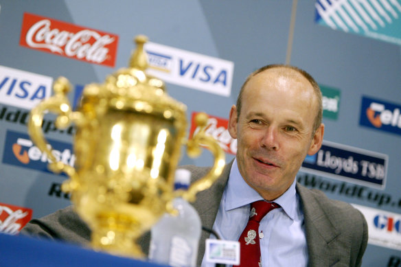 Clive Woodward after winning the World Cup in 2003.