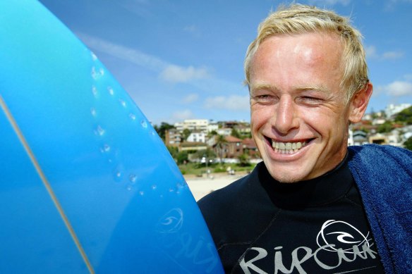 Simon Letch was back in the surf an hour after being rammed by a bronze whaler in Bronte.