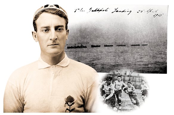 Tom Richards, who played for both Australia and the British Lions in rugby, fought bravely at Gallipoli and the Western Front.