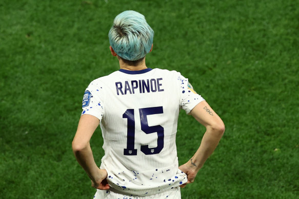 Star player Megan Rapinoe has been sent on to bring the game home for the USA.