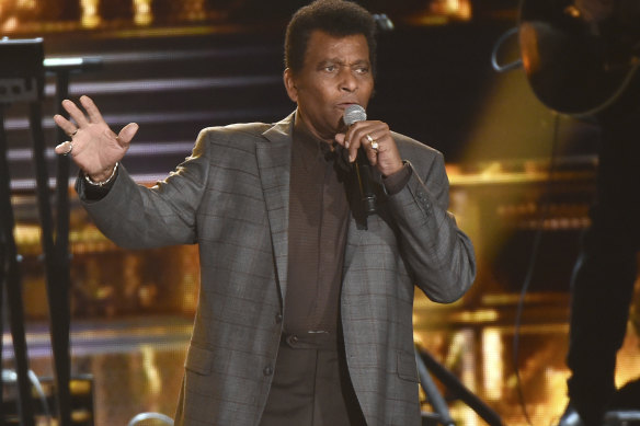 Charley Pride, pictured performing at the 50th annual CMA Awards in Nashville in 2016, has died from COVID-19.