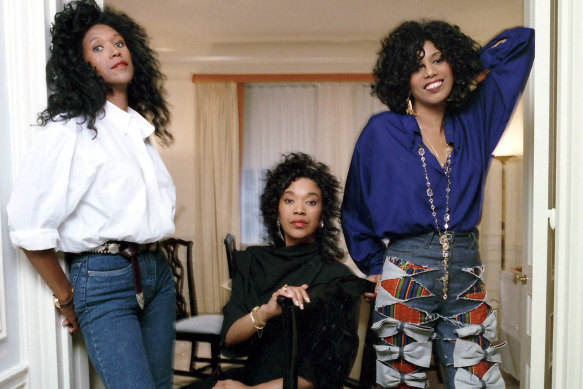 The Pointer Sisters (from left): Ruth, June and Anita in New York in June 1990.