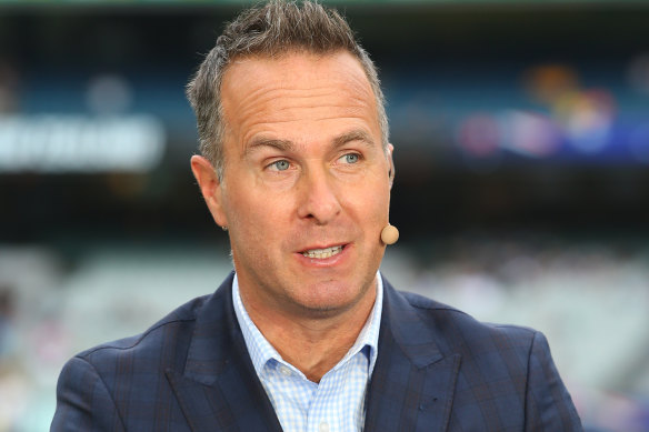 Michael Vaughan has denied making racist comments to Pakistani-born players.