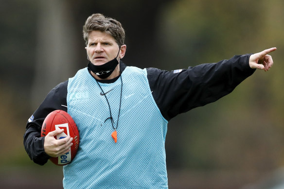 Robert Harvey will coach the Pies against Fremantle on Saturday.