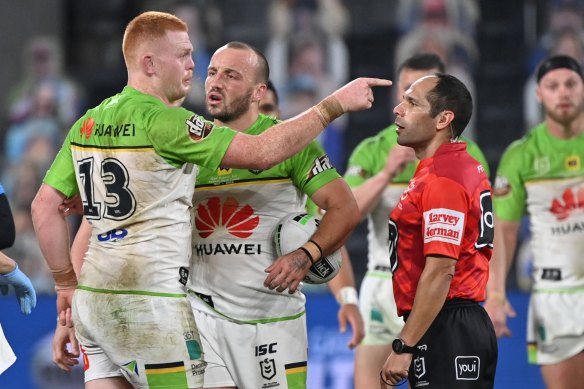 An emotional Corey Horsburgh makes his feelings known against the Eels in 2020.