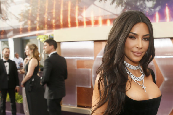Kim Kardashian at the Emmy Awards in September.