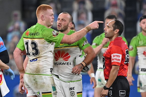 An emotional Corey Horsburgh makes his feelings known against the Eels in 2020.