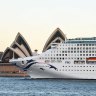 Pacific Explorer in Sydney. The ship was the first to resume cruising from Australian waters after the COVID-era ban was lifted.