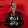 Good Food’s Roslyn Grundy with her award.