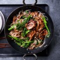 Quick Vietnamese caramel pork stir-fry. Sage Creative summer recipes for Good Food online and Home Front. December 2021. Good Food use only.