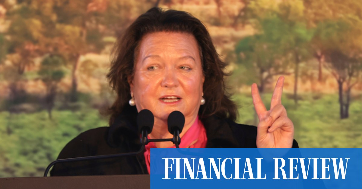 Gina Rinehart puts cost of living relief on her Christmas wish list - Vimarsana News