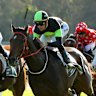 Think About It wins the 2023 Takeover Target Stakes.