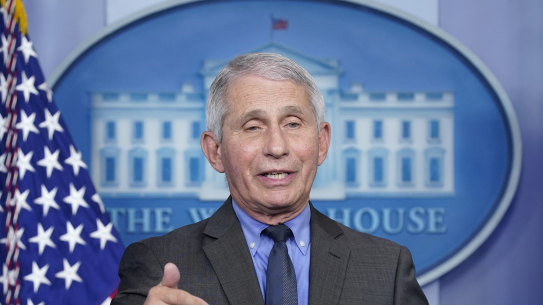 Dr Anthony Fauci, director of the National Institute of Allergy and Infectious Diseases.