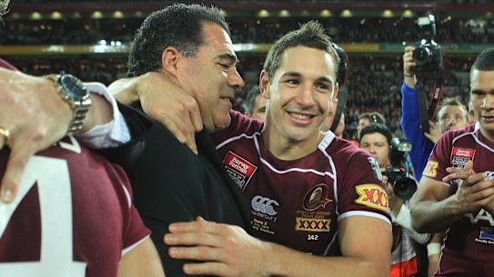 Exception: Mal Meninga believes his former Queensland fullback Billy Slater did not act against the spirit of the game with his tackle on Sosaia Feki.